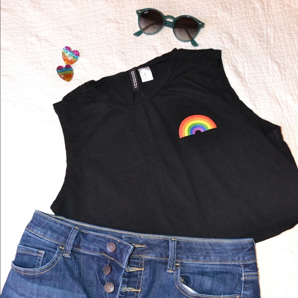 Rainbow Pride Crop Top
